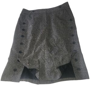 The Limited Wool Blend Grey Speckled Skirt 6